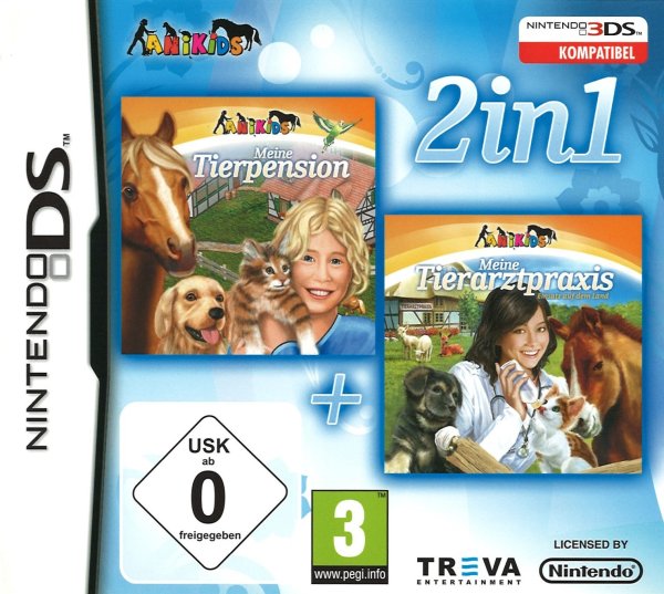 2in1 Meine Tierpension und Tierarztpraxis Treva Nintendo DS DSL DSi 3DS 2DS NDS NDSL