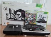 DJ Hero 2 Pult mit DJ Hero 1 + 2 in OVP teilw. eingeschweißt Xbox 360