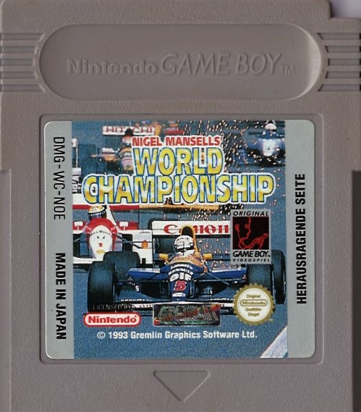 Nigel Mansells world Championship Familie Sport Spaß Nintendo Gameboy GB GBP GBC GBA