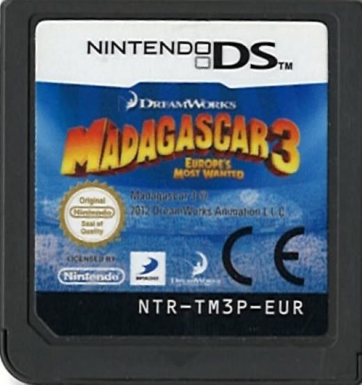 Madagascar 3 Flucht durch Europa Bandai Nintendo DS DSL DSi 3DS 2DS NDS NDSL