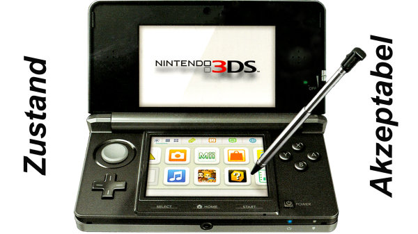 Nintendo 3DS Handheld Cosmos Black Kosmos Schwarz Zustand Akzeptabel