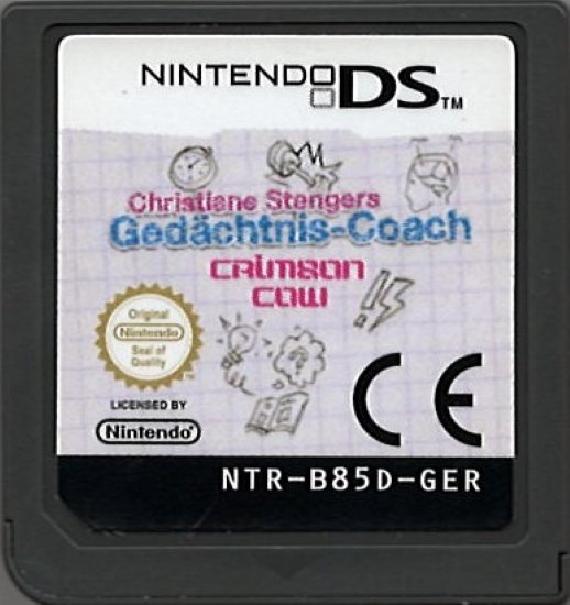 Christiane Stengers Gedächtnis-Coach Crimson Cow Nintendo DS DSi 3DS 2DS