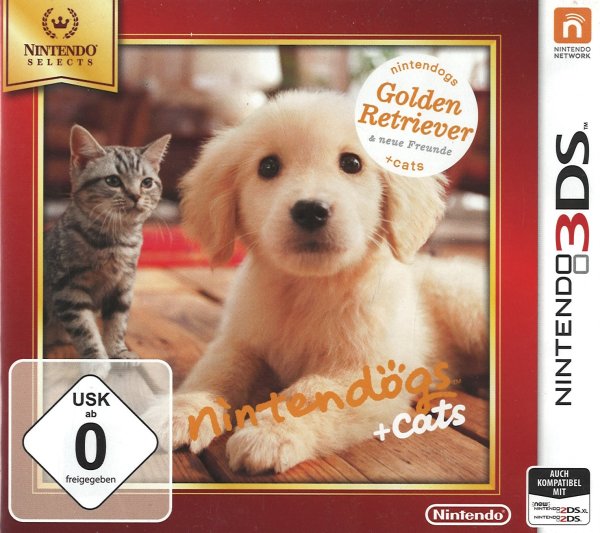 Nintendogs + Cats Golden Retriever & neue Freunde Nintendo 3DS 2DS