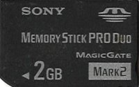 PSP Memory Stick Duo Pro  MS Duo 32MB/1GB/2 GB Sony 2 GB...