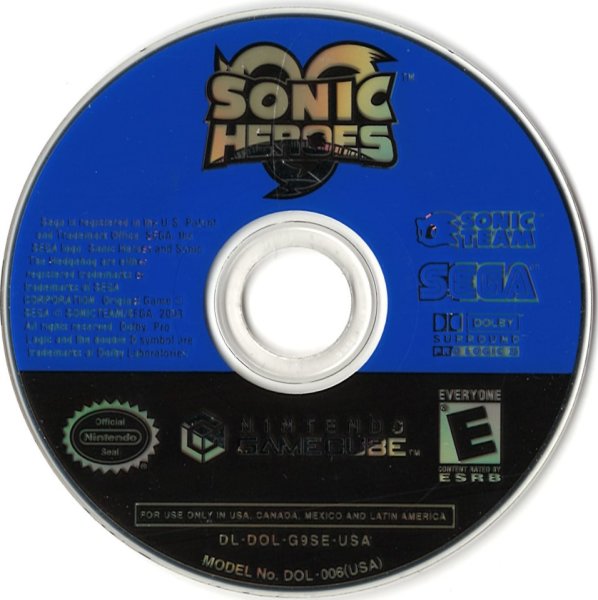 Sonic Heroes SEGA Nintendo GameCube NGC