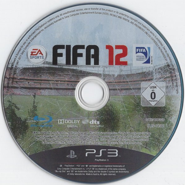 Fifa 12 EA Sports Bundesliga Sony PlayStation 3 PS3