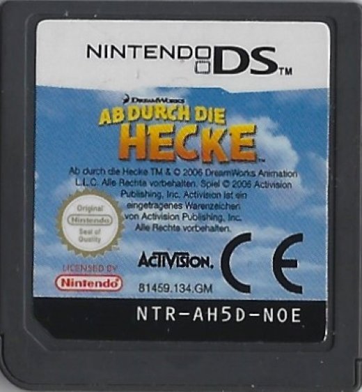 Ab durch die Hecke Activision Dream Works Nintendo DS DSL DSi 3DS 2DS NDS NDSL