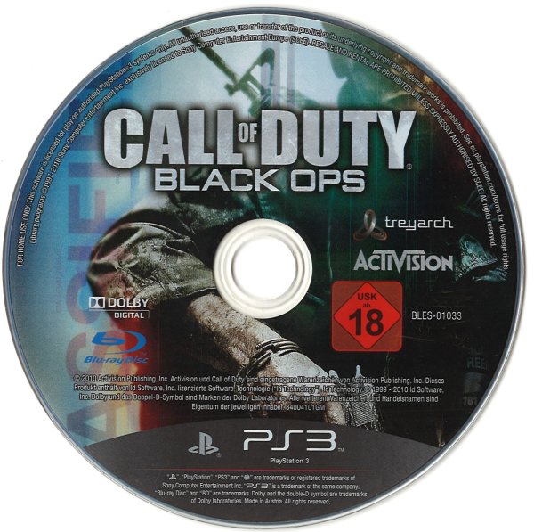 Call of Duty Black Ops Activison treyarch Sony PlayStation 3 PS3