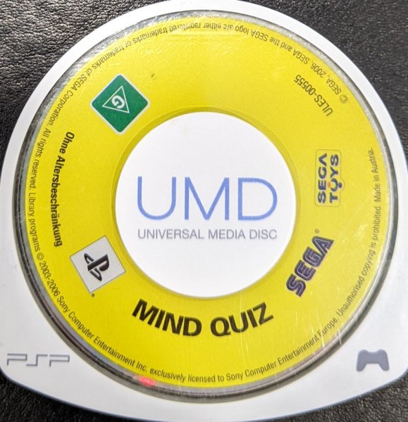 Mind Quiz Trainiere dein Gehirn Sega Ubisoft Sony PlayStation Portable PSP
