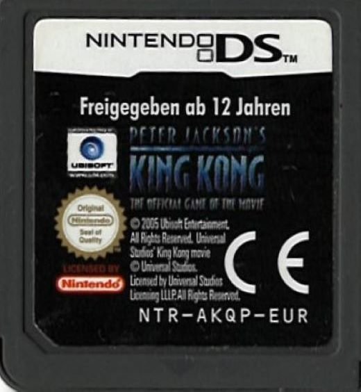 Peter Jacksons King Kong Ubisoft Universal Studios Nintendo DS DSL DSi 3DS 2DS NDS NDSL