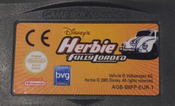 Herbie Fully Loaded Kinder Rennen Spaß Nintendo Game Boy Advance GBA SP DS Lite