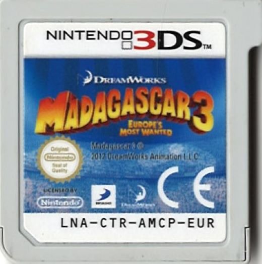 Madagascar 3 Europes Most Wanted Dream Works Nintendo 3DS 2DS